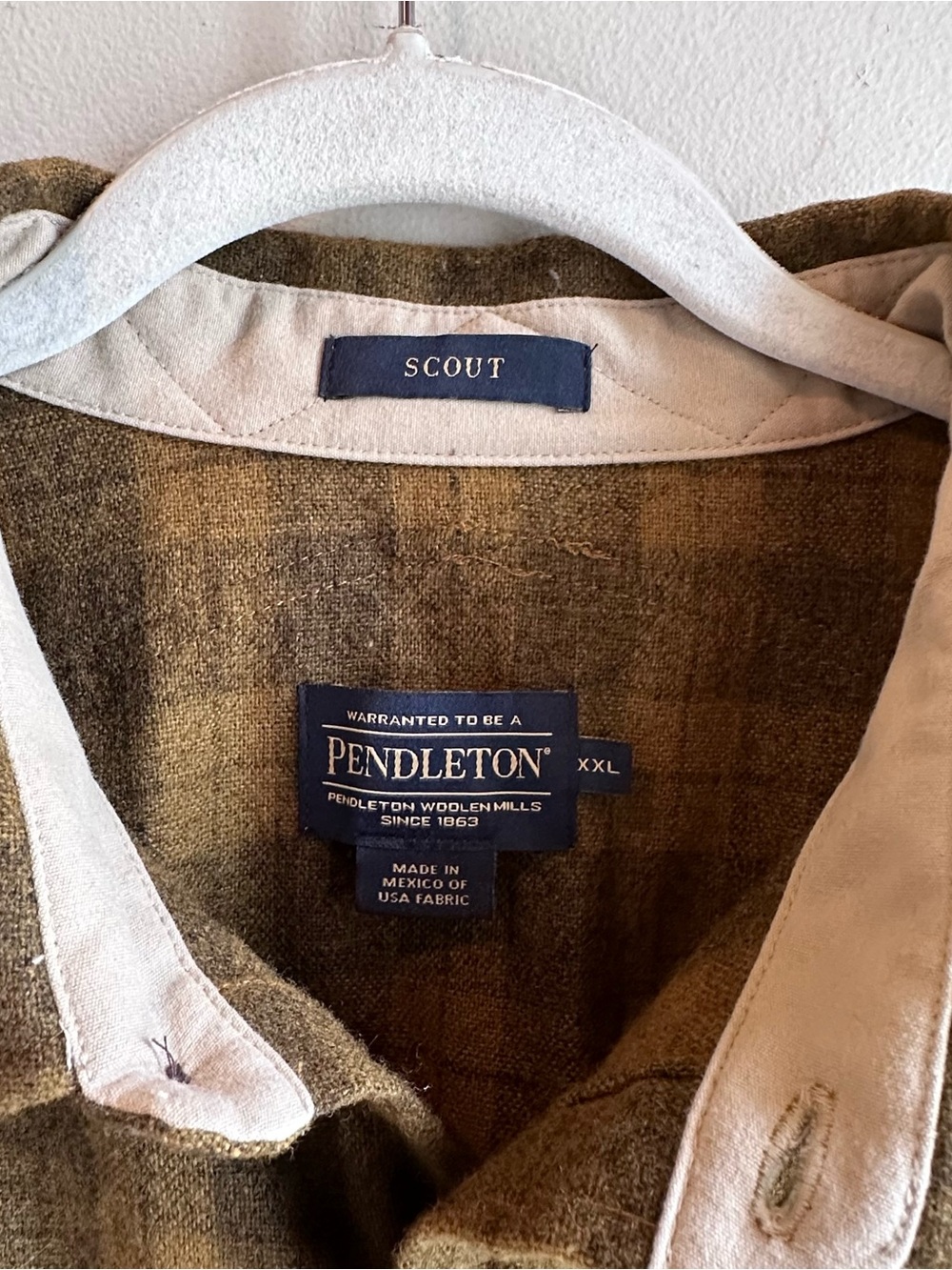 Pendleton Scout Shirt High Grade Western Wear Pearl Snap Virgin Wool - Picture 3 of 6